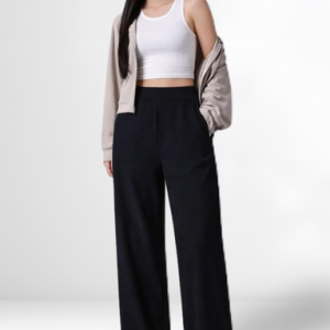 [Minne] STL Hyesol Kulot Sport Banding Pants - BLACK, WS CUT